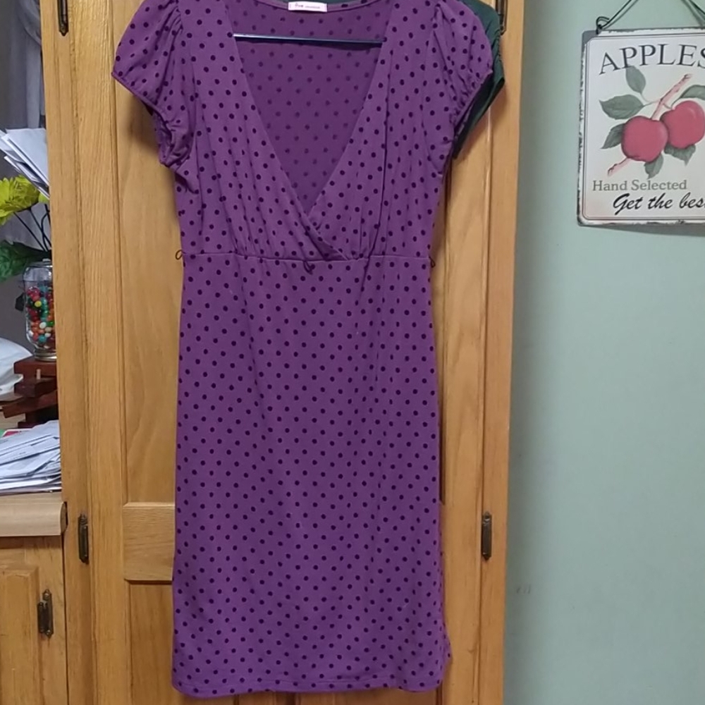 Polka dot dress 💜